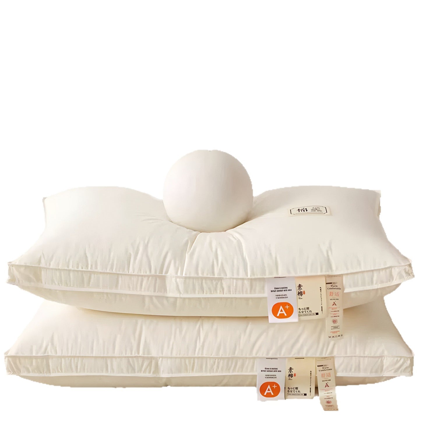 Authentic Class a All-Cotton Pillow, Neck-Protecting, Antibacterial, Home-Use Sleep Aid Pillow Core, Maternal and Infant Grade, Dormitory Fiber, Pair of Pillows