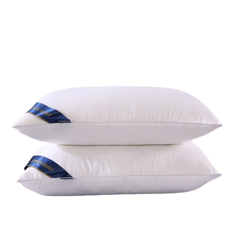 Heaton Hotel Pillow Core Home Use Adult Feather Velvet Pillow Single Sale Gift Pillow Neck Protection Pillow