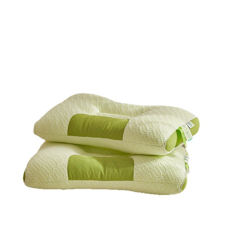 Bamboo Charcoal Anti-mite Neck Pillow Pillow Sleeping Household One Single Male and Female Student Dormitory Use Whole Head Without Collapse